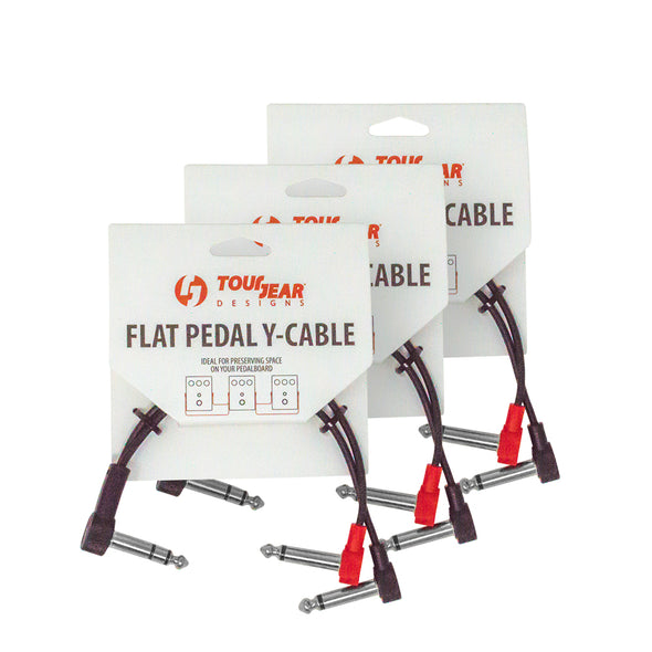 6" Flat Pedal Y-Splitter Cable