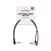 12" Flat pedal cable with packaging on a white background
