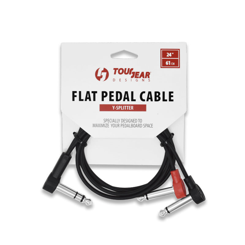24" Flat Pedal Y-Splitter Cable Packaging