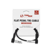 15" Flat pedal TRS cable packaging with TourGear Designs logo on a white background
