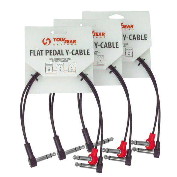 12" Flat Pedal Y-Splitter Cable - TourGear Designs