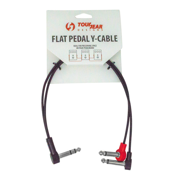 12" Flat Pedal Y-Splitter Cable - TourGear Designs